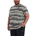 thumbnail image 4 of INSPIRE CHIC Men's Big & Tall Tie-Dye Striped Crew Neck Short Sleeve Distressed Ripped T-Shirts 4XL Gray, 4 of 5