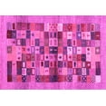 thumbnail image 1 of Ahgly Company Indoor Rectangle Abstract Pink Contemporary Area Rugs, 3' x 5', 1 of 4