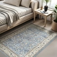 thumbnail image 5 of SIXHOME 3'x5' Area Rugs for Living Room Washable Rugs Carpet Vintage Traditional Rugs for Bedroom Dinning Room Office Playroom Entryway Soft Non Slip Area Rug Retro Home Decor Blue, 5 of 7
