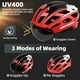 thumbnail image 3 of Casco bicicleta Shinmax CPSC/CPC con gafas magnéticas, luz LED y mochila. Casco ciclismo ajustable para adultos SM-T69, 3 of 3