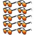thumbnail image 1 of Paquete de 10 Lentes de Sol Negros Retro para Fiesta de los 80s para Adultos, 1 of 7