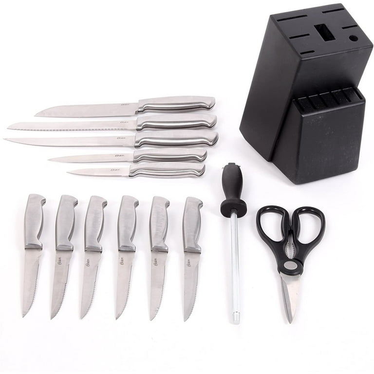 Brookstone Essential 14Piece Knife Block Set: Precision Cutlery for Your  Kitchen
