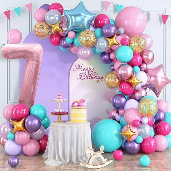 40-inch Pink Number 7 Balloon for Babay Shower,Wedding,Birthday,Party Decorations