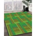 thumbnail image 2 of Ahgly Company Indoor Round Patterned Seaweed Green Area Rugs, 5' Round, 2 of 6
