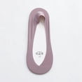 thumbnail image 1 of Zhuge 10 pares de calcetines invisibles para mujer, antideslizantes, de corte bajo, con forro invisible para uso informal y formal, suaves y elásticos, color morado, 1 of 2