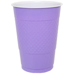 Hanna K Plasticware, Plastic Cup, Hydrangea, 16 Oz, 50 Ct