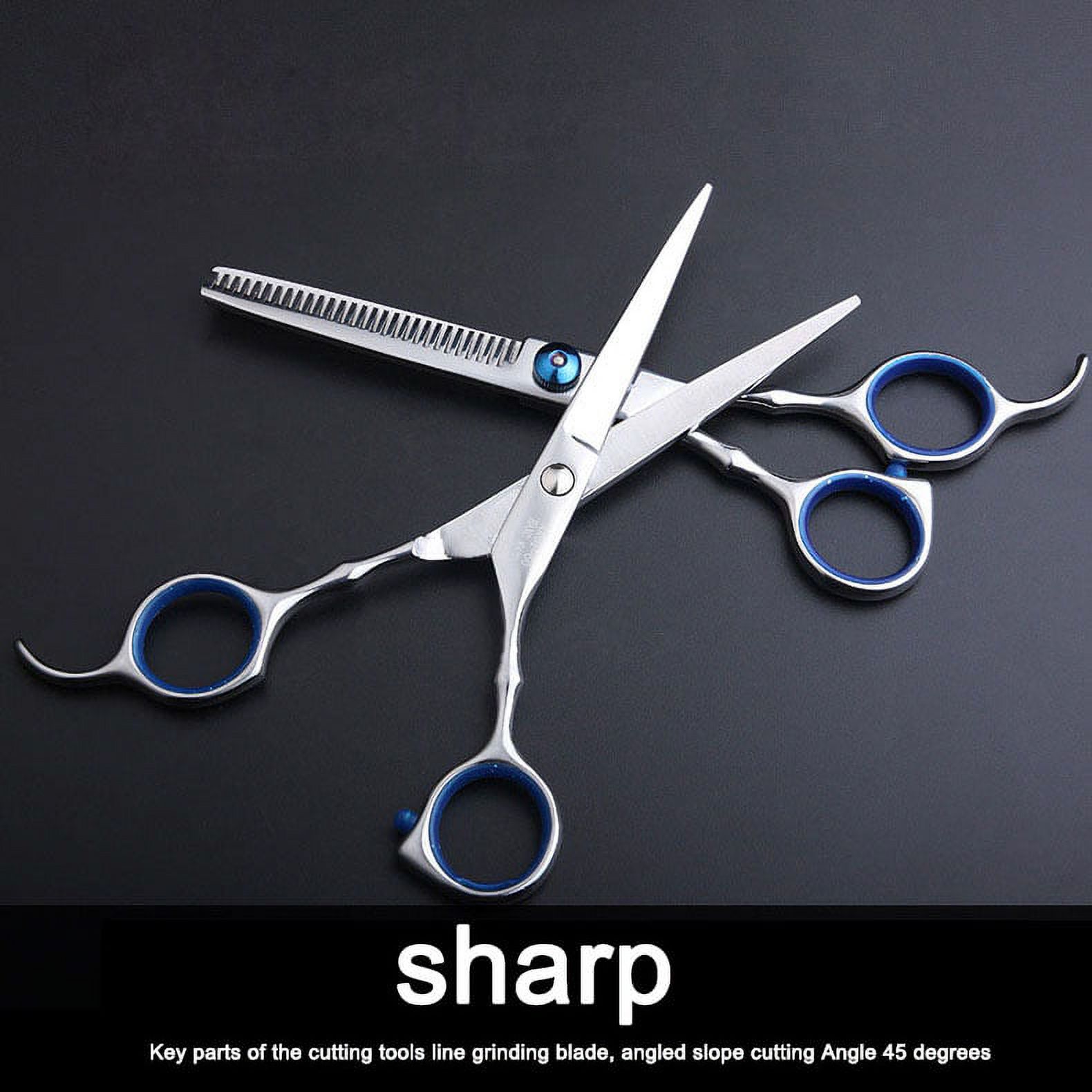 Professional Hair Cutting Scissors Kit, Hair Scissors, Thinning Shears, Comb, Hairdressing Shears Set for Barber, Salon, Home, 6.7 inch
