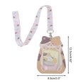 thumbnail image 3 of Unique Bargains 1 Pc ID Badge Holder with Lanyard Cute Animal Lanyard Card Holder Orange Light Pink, 3 of 5