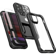 ORETECH Designed for iPhone 11 Case, Designed for iPhone 11 Case with 2 x Screen Protector Tempered Glass&1 x Camera Lens Protector for iPhone 11 Transparent Clear Case Cover for iPhone 11 Case-Black