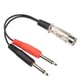 thumbnail image 2 of Cable De Micrófono Divisor En Y, XLR Hembra A Doble Macho De 6,35 Mm Plug And Play 7,9 Pulgadas Sonido Profesional Cable De Micrófono Divisor En Y XLR Duradero Para Reproductor ANGGREK Fotografía, 2 of 8