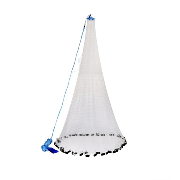 Greeniant Red de pesca, tamaño compacto, diseño plegable, gran capacidad, forma de cono, malla para lanzar a mano, accesorios para exteriores, Pescar 480cm Greeniant OD028129-03