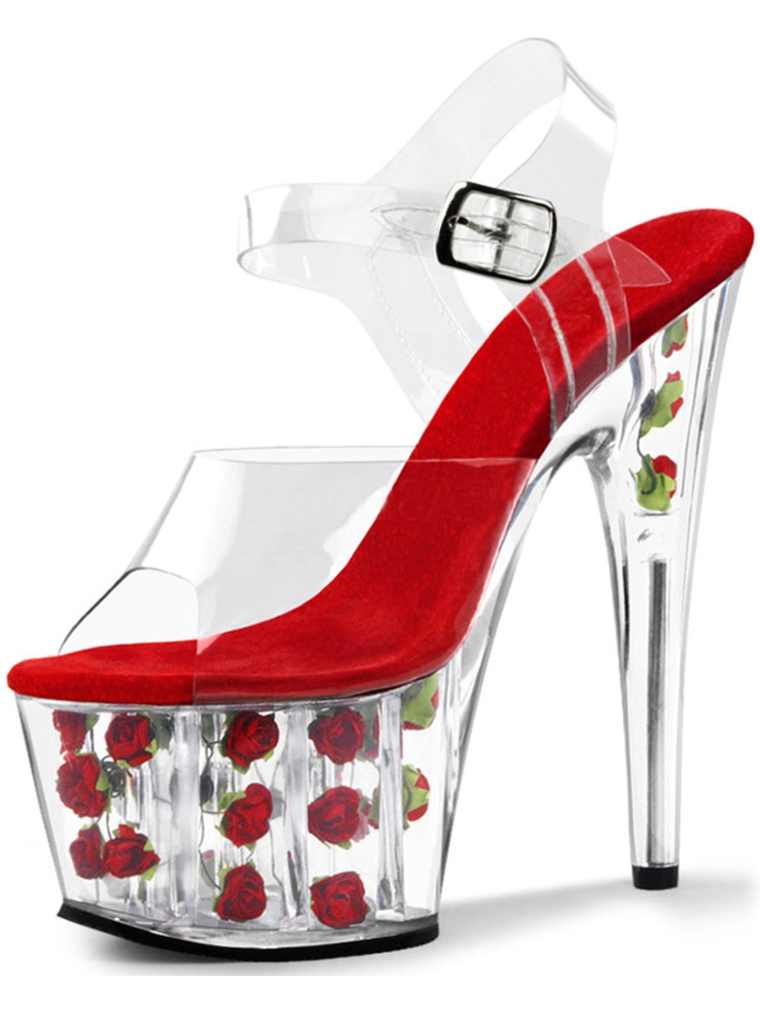 rose high heels