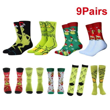 

9Pairs Women Non-Slip Long Cut Colorful Ankle Socks Multicolor