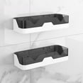 thumbnail image 3 of 2 / Set Estante champú Organizador de baño Cesta Orificio de drenaje Gris Sunnimix Rack de almacenamiento de montaje en pared, 3 of 8
