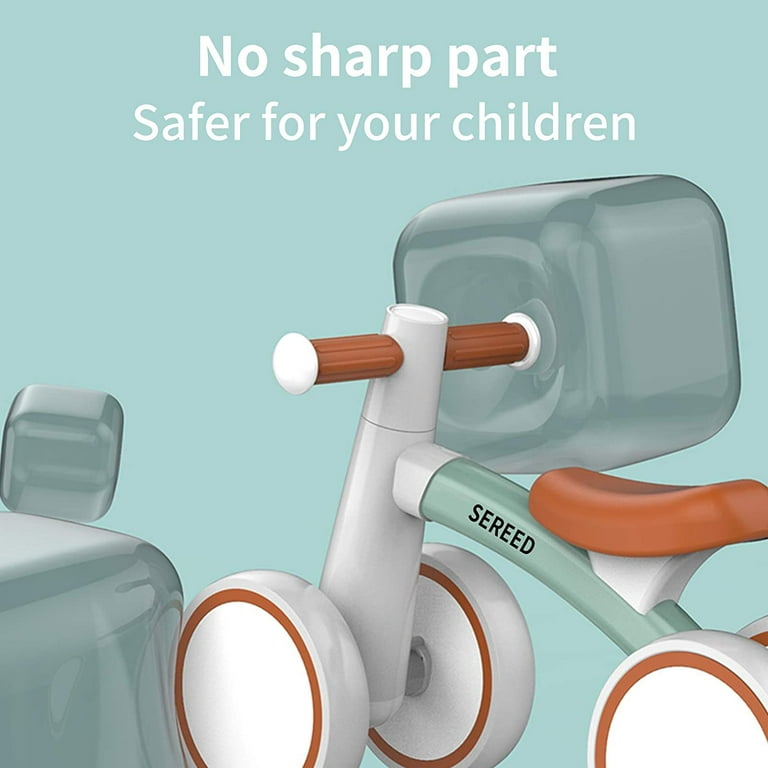 Baby Balance Bike for 1 Year Old Boys Girls 12 24 Month Toddler Balance Bike 4 Wheels Toddler First Bike First Birthday Gifts