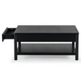 thumbnail image 4 of Safavieh Jaylessa Solid Wood 1 Drawer Coffee Table in Black, 4 of 12