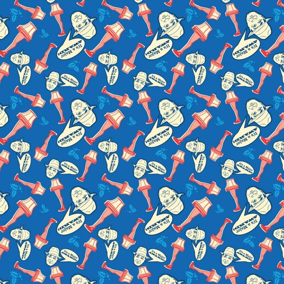 A Christmas story Leg Lamp It's a Major Award Pattern Premium Roll Gift Wrap Wrapping Paper