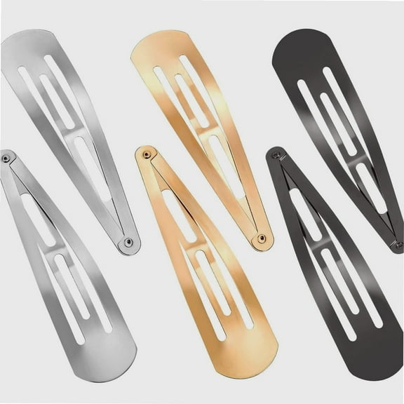 Metal Hair Clips for Women, 30 Pieces 4 Inch Snap Barrettes, No Slip Hair Pins, Hair Accessories