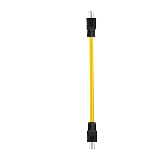 Cable De Extensión Macho Doble Con Enchufe Estadounidense, Resistente Al Agua Y Al Frío