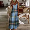 thumbnail image 2 of BELL OF E BORDERS TARTAN Sleeveless Dress Bridesmaid dress woman women's dresses 2025, 2 of 5