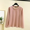 thumbnail image 2 of aidice Winter Tops for Women Casual Long Sleeve Round Neck Comfy Fitting Warm Underwear Blouses Tops, 2 of 6
