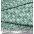 thumbnail image 3 of Soimoi Green Japan Crepe Satin Fabric Scales Geometric Fabric Prints By Yard 42 Inch Wide, 3 of 3