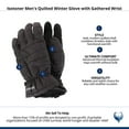 thumbnail image 5 of Isotoner  Quilted Winter Glove with Gathered Wrist (Men), 5 of 5