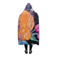 thumbnail image 3 of HATIART Couverture à Capuche Fleurs Toucan Couverture Portable 56x80 Pouces Jeté à Capuche Confortable, 3 of 3