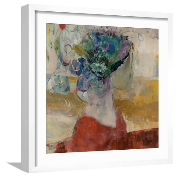 Art.com Headdress Giclee Print by Jodi Maas, White Frame Wall Art, 21" x 21"