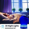 thumbnail image 4 of 10pcs Acrylic 3D LED Lamp Base Table Night Light Base 7 Color Adjust ABS Battery or USB Operated Lighting Accessories, 4 of 5