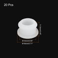 thumbnail image 2 of Uxcell Silicone Snap in Locking Hole Plugs for Kitchen Waterproof Sealing Plugs 14mm/0.55" Dia Transparent,Pack of 20, 2 of 6