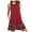 Wine, variant on Lovzfmll Tank Dresses for Women, Women Fashion Printing Pockets Sleeveless A-Line Casual Nightdress Dress Wine L