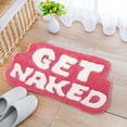 thumbnail image 4 of Mat With Contrast Letter Patterns Non Washable Highly Absorbent Area Rug for Bathroom Hallway Bedroom, 4 of 6