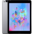 thumbnail image 1 of Refurbished Apple iPad 6th Gen 4G - WiFi + Cellular - 32GB - Space Gray iPad (2018) 9.7 Inch - Unlocked - Excellent Condition, 1 of 5