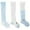 Sky Blue, variant on REDARER Baby Boys 3-Pack Knee-High Socks, Cable Knit Embroidered Socks, Breathable Comfortable for Everyday Wear,0-2 Years