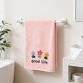 thumbnail image 2 of Kyusrd Velvet Hand Towels for Bathroom,Cotton Soft Absorbent Decorative Hand Towel for Face Spa Bath Gym Kitchen,Pink,34x74cm, 2 of 6