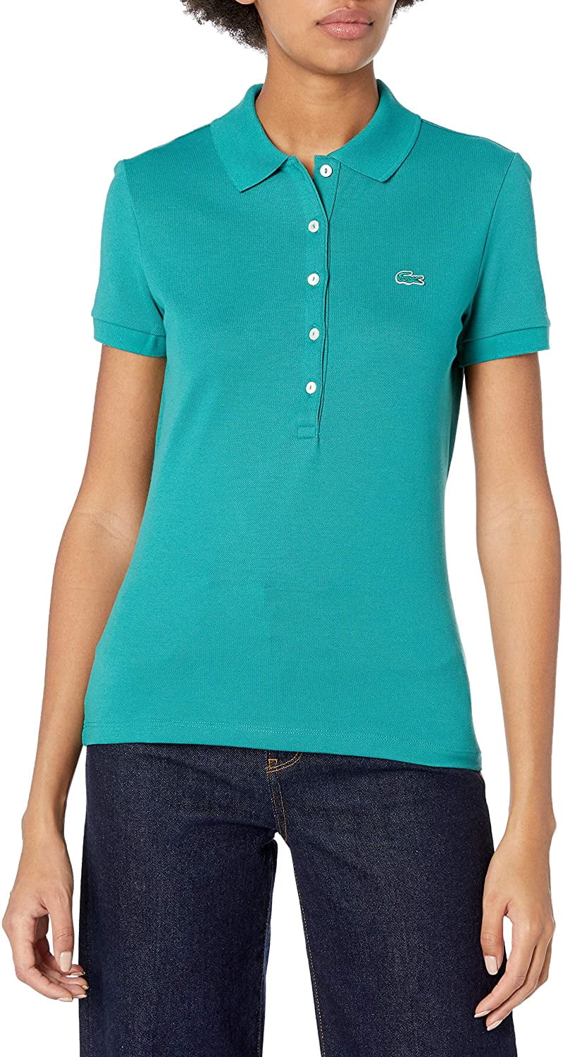 Lacoste Women's Classic Short Sleeve Slim Fit Stretch Pique Polo, PF7845,  Bailloux, 2 | Walmart Canada