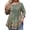 Bronze, variant on Women's Floral Plus Size Tunic Top - 3/4 Sleeve, Scoop Neck, Soft Fabric, High-Low Hem, Loose Swing Blouse, Perfect for Weekend/Casual 2XL