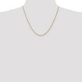 thumbnail image 2 of 14k Rose Gold 20 Inch 1.8mm Man Made Rope Chain Necklace Pendant Charm   For Dad Mens  For Him, 2 of 9