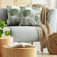thumbnail image 5 of Ambesonne Monstera Throw Pillow Cover 2 Pack, Boho Love Mid Century Art, 18", Reseda Green Taupe, 5 of 7