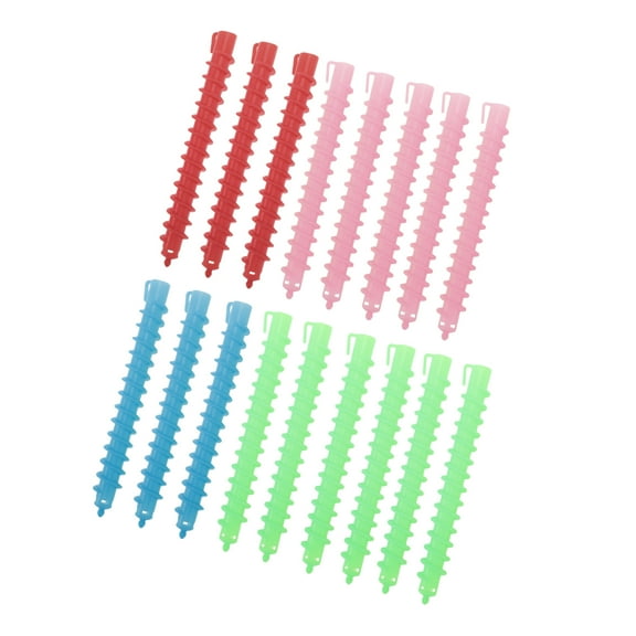 Vocoste 17 Pcs Screw Hair Rollers for Women 6.5"x0.79" Assorted Color