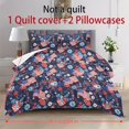 thumbnail image 5 of ZIATUBLES Twin Size Soft Duvet Cover Set, 3-Piece Breathable Polyester Bedding with Zipper Closure, Lightweight All-Season Comforter Cover, Machine Washable Home Dorm Decor, 5 of 8
