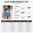 thumbnail image 5 of Daiia Tennis Pattern Women's Workout Shorts Biker Shorts - High Waisted Workout Spandex Tummy Control Gym Running Yoga Shorts-Medium, 5 of 8