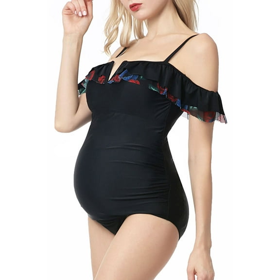 Glow & Grow Maternity Women's UPF 50  One Piece Swimsuit