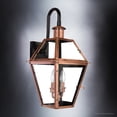 thumbnail image 4 of Luxury Historic Outdoor Wall Sconce, 22.50''H x 10.50''W, with Tudor Style Elements, French Country Design, Rustic Copper Finish and Clear Glass, Clear Glass TempeRing, UQL1382, 4 of 7