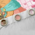 thumbnail image 4 of Castle Fairy Capybara Black Out Curtains,Pink Love Heart Curtains Pack of 2 (42x63 Each), 4 of 6