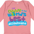 thumbnail image 4 of Inktastic My Daddy is the Worlds Best Accountant Boys or Girls Long Sleeve Baby Bodysuit, 4 of 5