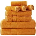 thumbnail image 1 of Prime Collections Ultra Soft Luxury Bamboo Cotton Bath Towel Set 8 Piece Towels 600 GSM 2 Bath Towels 2 Hand Towels and 4 Washcloths, 1 of 7