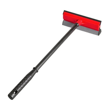 DSV Standard Window Squeegee for Windows with 17.5" Handle | Rubber Blade & Sponge Head 8", 1 Pack
