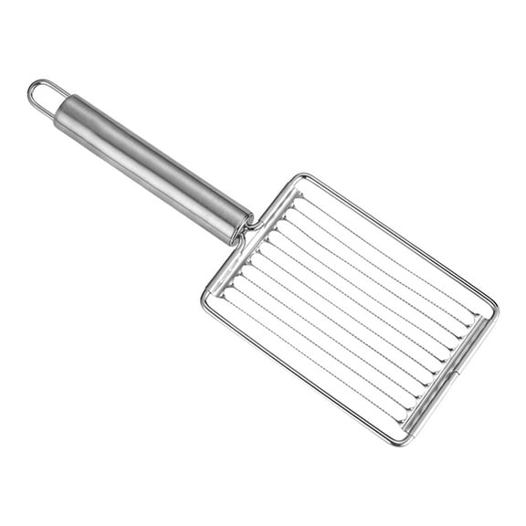 Stainless Steel Slicer with Ergonomic Handle Rustproof Tomato Potato Cutter Fruit Divider for Kitchen and Outdoor Use